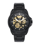 Fossil Bronson Automatic Skeleton Black Dial Black Steel Strap Watch for Men - ME3217 Authentic Buy Shop Now
