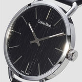 Calvin Klein Even Black Dial Black Leather Strap Watch for Women - K7B211C1 Authentic Buy Shop Now