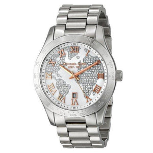 Michael Kors Layton Silver Dial Silver Steel Strap Watch for Women - MK5958 Authentic Buy Shop Now