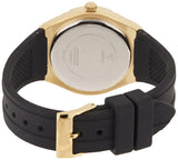Guess Cosmo Diamonds Gold Dial Black Rubber Strap Watch for Women - GW0034L1 Authentic Buy Shop Now