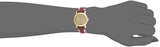 Burberry Heritage Nova Gold Dial Haymarket Red Leather Strap Watch for Women - BU9111 Authentic Buy Shop Now