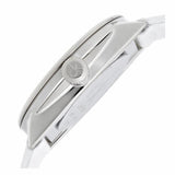 Calvin Klein Accent Silver Dial White Leather Strap Watch for Women - K2Y231K6 Authentic Buy Shop Now