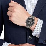 Tommy Hilfiger Weston Chronograph Grey Dial Grey Mesh Bracelet Watch For Men - 1710506 Authentic Buy Shop Now