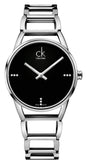 Calvin Klein Stately Black Dial Silver Steel Strap Watch for Women - K3G2312S Authentic Buy Shop Now