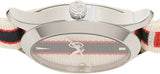 Gucci G Timeless Quartz White Dial Two Tone NATO Strap Watch For Men - YA1264071 Authentic Buy Shop Now