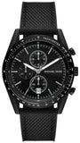 Michael Kors Accelerator Chronograph Black Dial Black Nylon Strap Watch for Men - MK9143 Authentic Buy Shop Now