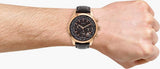 Guess Pursuit Chronograph Brown Dial Brown Leather Strap Watch for Men - W0500G3 Authentic Buy Shop Now