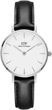Daniel Wellington Classic Petite Reading White Dial Black Leather Strap Watch For Women - DW00100185 Authentic Buy Shop Now