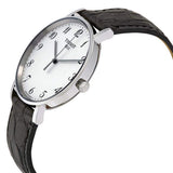 Tissot Everytime Desire Medium White Dial Black Leather Strap Watch For Men - T109.410.16.032.00 Authentic Buy Shop Now