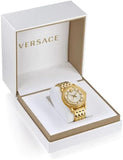 Versace Code Quartz Silver Dial Gold Steel Strap Watch For Men - VEPO00420 Authentic Buy Shop Now