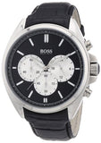 Hugo Boss Driver Black Dial Black Leather Strap Watch for Men - 1512879 Authentic Buy Shop Now
