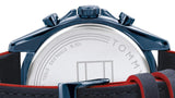 Tommy Hilfiger Parker Chronograph Quartz Blue Dial Blue Leather Strap Watch For Men - 1791839 Authentic Buy Shop Now