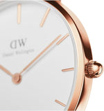 Daniel Wellington Petite Bondi White Dial White Leather Strap Watch for Women - DW00100189 Authentic Buy Shop Now