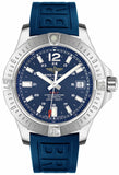 Breitling Colt Automatic 44mm Blue Dial Rubber Strap Mens Watch - A1738811-C906-157S Authentic Buy Shop Now