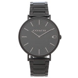Coach Charles Black Dial Black Steel Strap Watch for Men - 14602431 Authentic Buy Shop Now