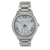 Michael Kors Sage Three-Hand White Dial Silver Steel Strap Watch for Women - MK4807 Authentic Buy Shop Now