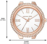 Michael Kors Taryn Quartz White Dial Rose Gold Steel Strap Watch For Women - MK4460 Authentic Buy Shop Now