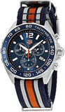 Tag Heuer Formula 1 Quartz Chronograph Blue Dial Two Tone NATO Strap Watch for Men - CAZ1010.FC8196 Authentic Buy Shop Now