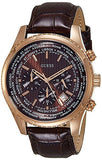 Guess Pursuit Chronograph Brown Dial Brown Leather Strap Watch for Men - W0500G3 Authentic Buy Shop Now