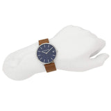 Coach Charles Blue Dial Brown Leather Strap Watch for Men - 14602151 Authentic Buy Shop Now