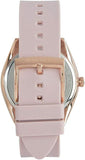 Michael Kors Janelle Three Hand Rose Gold Dial Pink Rubber Strap Watch For Women - MK7139 Authentic Buy Shop Now