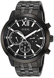 Guess Horizon Chronograph Black Dial Black Steel Strap Watch For Men - W0379G2 Authentic Buy Shop Now