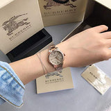 Burberry The Classic Rose Gold Dial Rose Gold Steel Strap Watch for Women - BU10116 Authentic Buy Shop Now