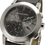Burberry The City Grey Dial Black Leather Strap Watch for Men - BU9359 Authentic Buy Shop Now