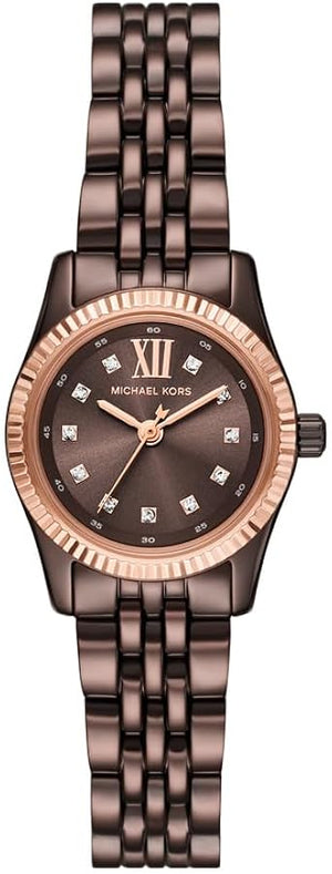 Michael Kors Lexington Three-Hand Brown Dial Brown Steel Strap Watch for Women - MK4844 Authentic Buy Shop Now