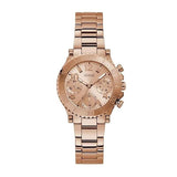 Guess Cosmic Chronograph Rose Gold Dial Rose Gold Steel Strap Watch for Women - GW0465L2 Authentic Buy Shop Now