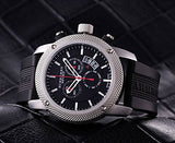 Burberry Endurance Sport Chronograph Black Dial Black Rubber Strap Watch for Men - BU7700 Authentic Buy Shop Now