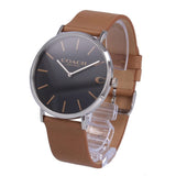 Coach Charles Black Dial Brown Leather Strap Watch for Men - 14602155 Authentic Buy Shop Now