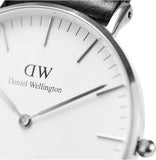 Daniel Wellington Classic Reading White Dial Black Leather Strap Watch For Women - DW00100058 Authentic Buy Shop Now