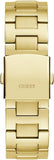 Guess Equity Analog Green Dial Gold Steel Strap Watch For Men - GW0703G2 Authentic Buy Shop Now
