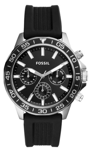 Fossil Bannon Multifunction Black Dial Black Silicone Strap Watch for Men - BQ2494 Authentic Buy Shop Now