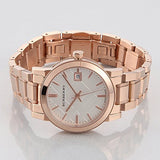 Burberry The City White Dial Rose Gold Steel Strap Watch for Women - BU9104 Authentic Buy Shop Now