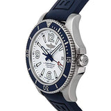 Breitling Superocean II Automatic 42mm White Dial Blue Rubber Strap Watch for Men - A17366D81A1S2 Authentic Buy Shop Now