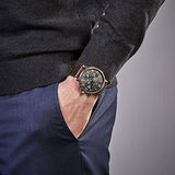 Tommy Hilfiger Daniel Black Dial Brown Leather Strap Watch for Men - 1710379 Authentic Buy Shop Now