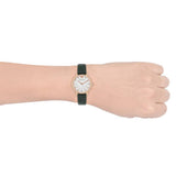 Emporio Armani Mother of Pearl Dial Green Leather Strap Watch For Women - AR11150 Authentic Buy Shop Now