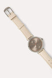 Tommy Hilfiger Angela Silver Dial Cream Leather Strap Watch for Women - 1782123 Authentic Buy Shop Now