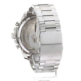 Diesel Mega Chief Chronograph White Dial Silver Steel Strap Watch For Men - DZ4477 Authentic Buy Shop Now