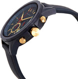Armani Exchange Outerbanks Chronograph Blue Dial Blue Silicone Strap Watch For Men - AX1335 Authentic Buy Shop Now