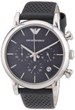 Emporio Armani Luigi Chronograph Quartz Grey Dial Grey Leather Strap Watch For Men - AR1735 Authentic Buy Shop Now