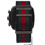 Gucci Coupe Chronograph Quartz Black Two Tone NATO Strap Watch For Men - YA131202 Authentic Buy Shop Now