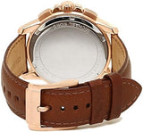 Michael Kors Ryker Analog Gray Dial Brown Leather Strap Watch For Men - MK8519 Authentic Buy Shop Now