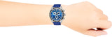 Versace V-Ray Chronograph Quartz Blue Dial Blue Leather Strap Watch for Men - VE2I00721 Authentic Buy Shop Now