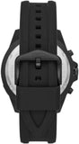 Fossil Garrett Chronograph Blue Dial Black Rubber Strap Watch for Men - FS5695 Authentic Buy Shop Now