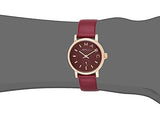 Marc Jacobs Baker Maroon Dial Maroon Leather Strap Watch for Women - MBM1271 Authentic Buy Shop Now