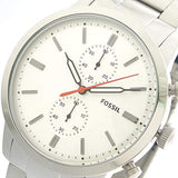 Fossil Townsman White Dial Silver Steel Strap Watch for Men - FS5346 Authentic Buy Shop Now
