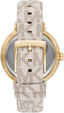 Michael Kors Pyper Analog Silver Dial White Leather Strap Watch for Women - MK2946 Authentic Buy Shop Now